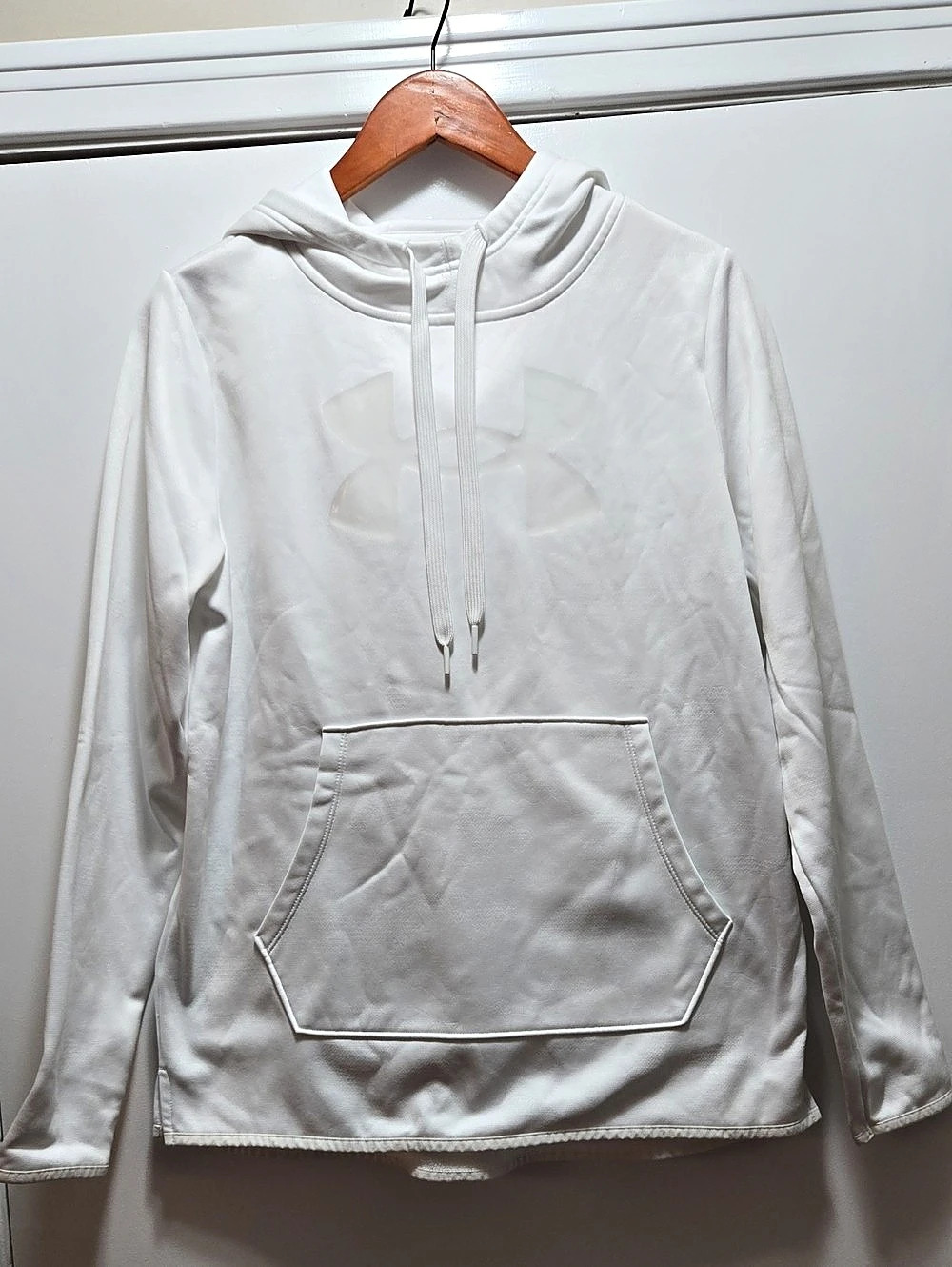 Under Armour Icon Fleece Hoodie White Size Medium